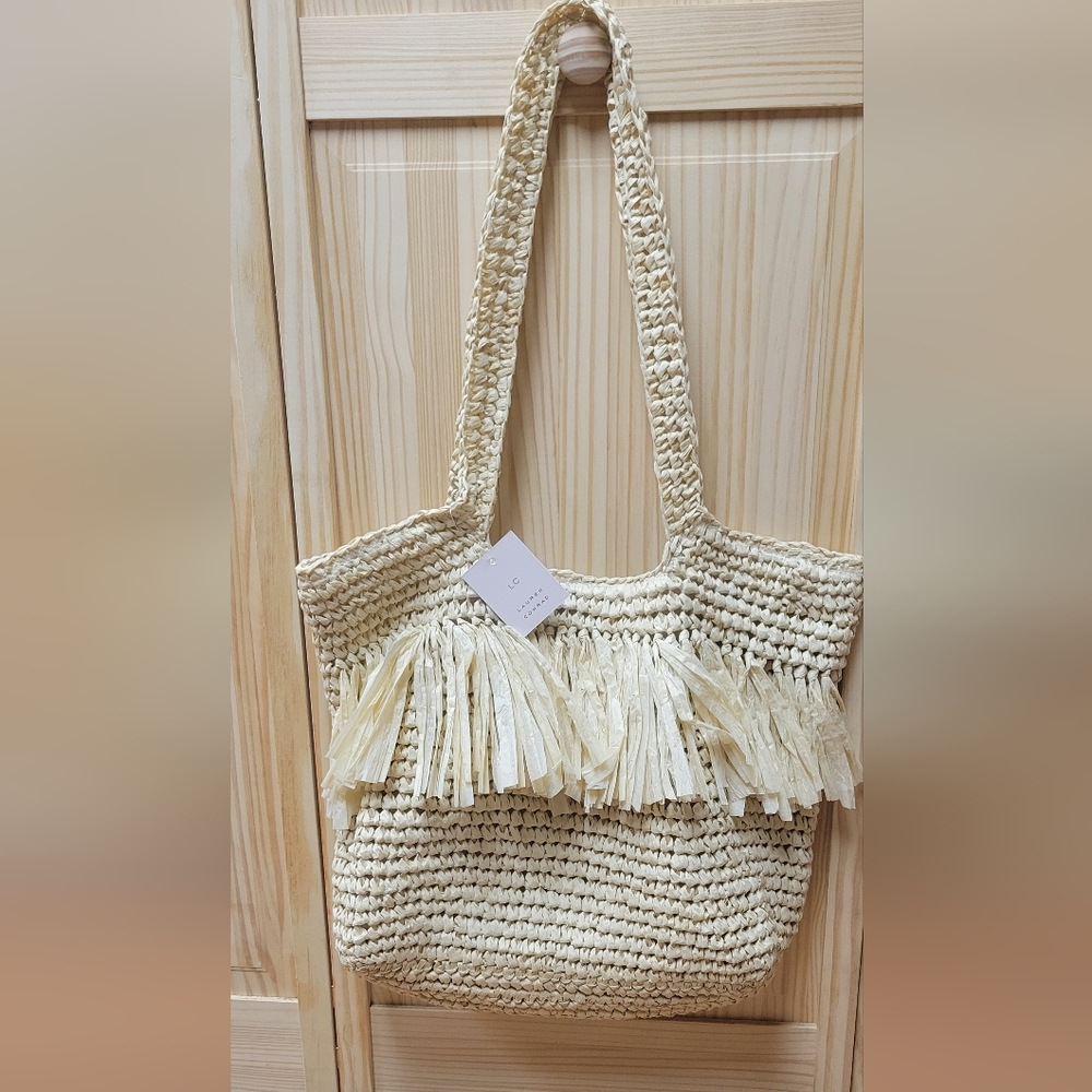Fringe tote bag